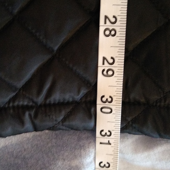 Laundry by design black quilted hooded long jacket/ coat size medium - Picture 11 of 13